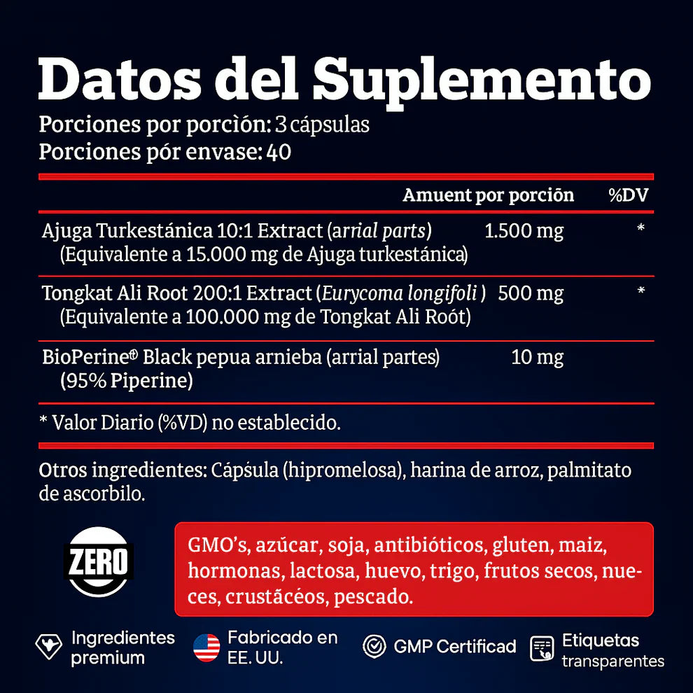 TURKESTERONE - Anabólico Natural Sex 🍆💪🏻🥛