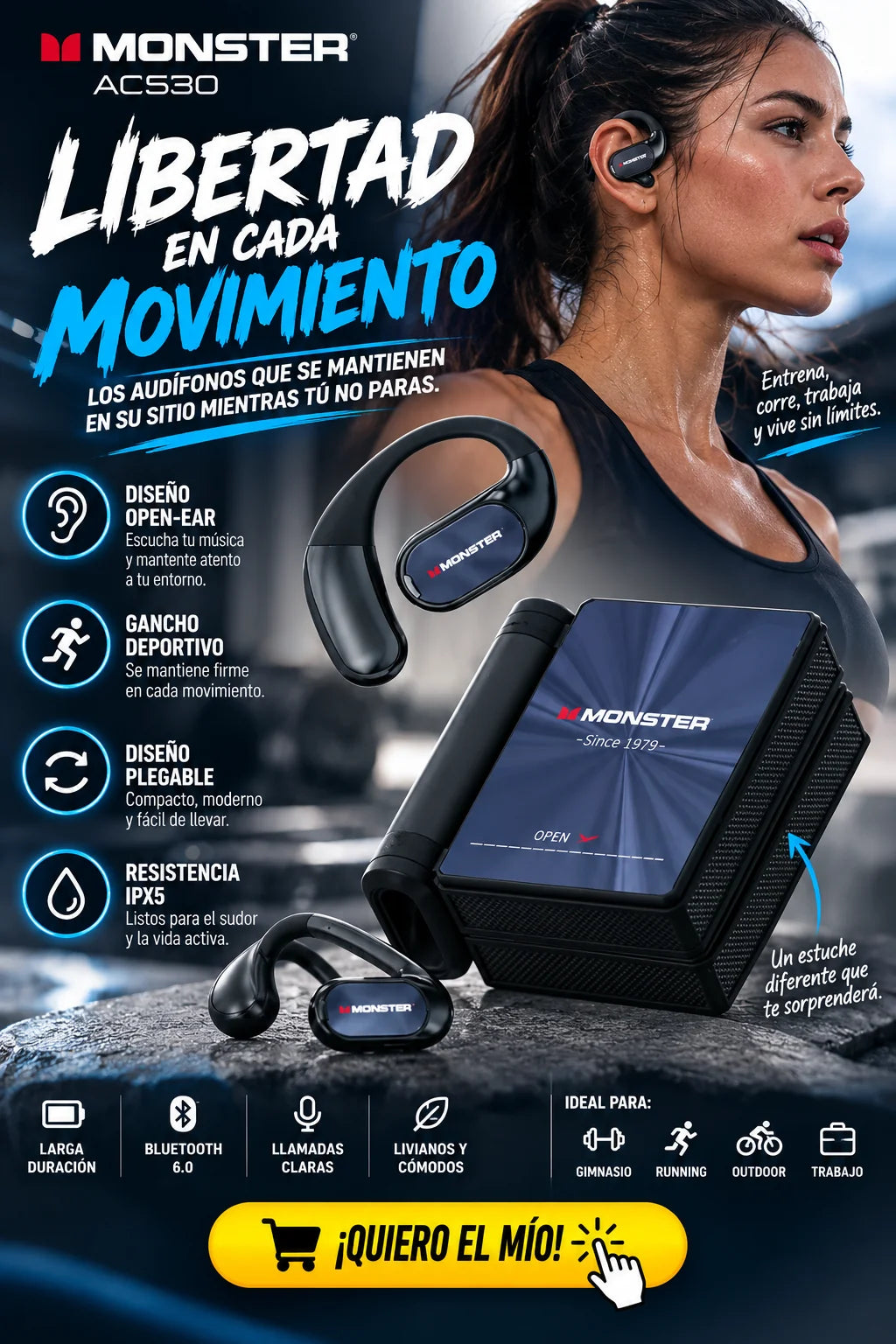 ActiveFlex™ | Audífonos Open-Ear Deportivos 🎧⚡