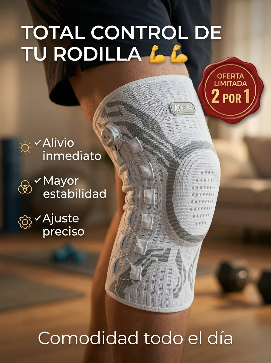 🦵Rodillera Ajustable 2x1– Soporte total y ajuste preciso para tu rodilla 💪🔥
