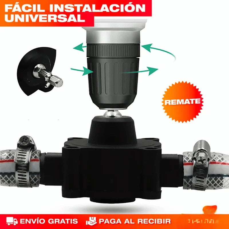 PowerPump™-Convertidor de taladro a bomba de agua