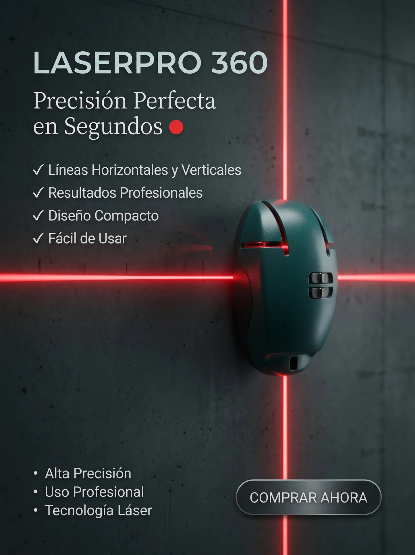 LaserPro-🔴📏Líneas rectas y acabados impecables para cada instalación✨