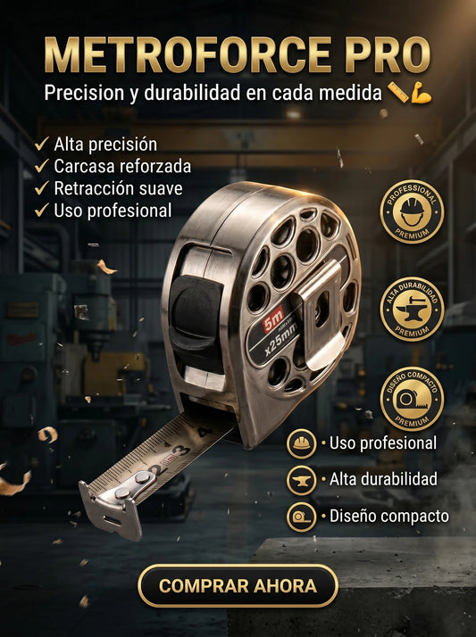 MetroForce-📏Diseñada para soportar golpes, caídas y trabajo pesado🛠️💥