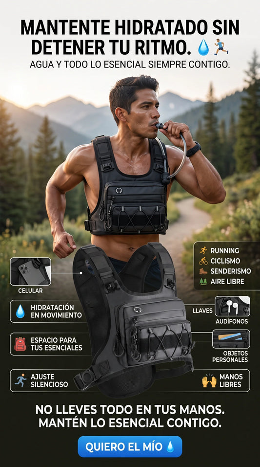 HydraRun™ | Chaleco Deportivo de Hidratación💧🏃