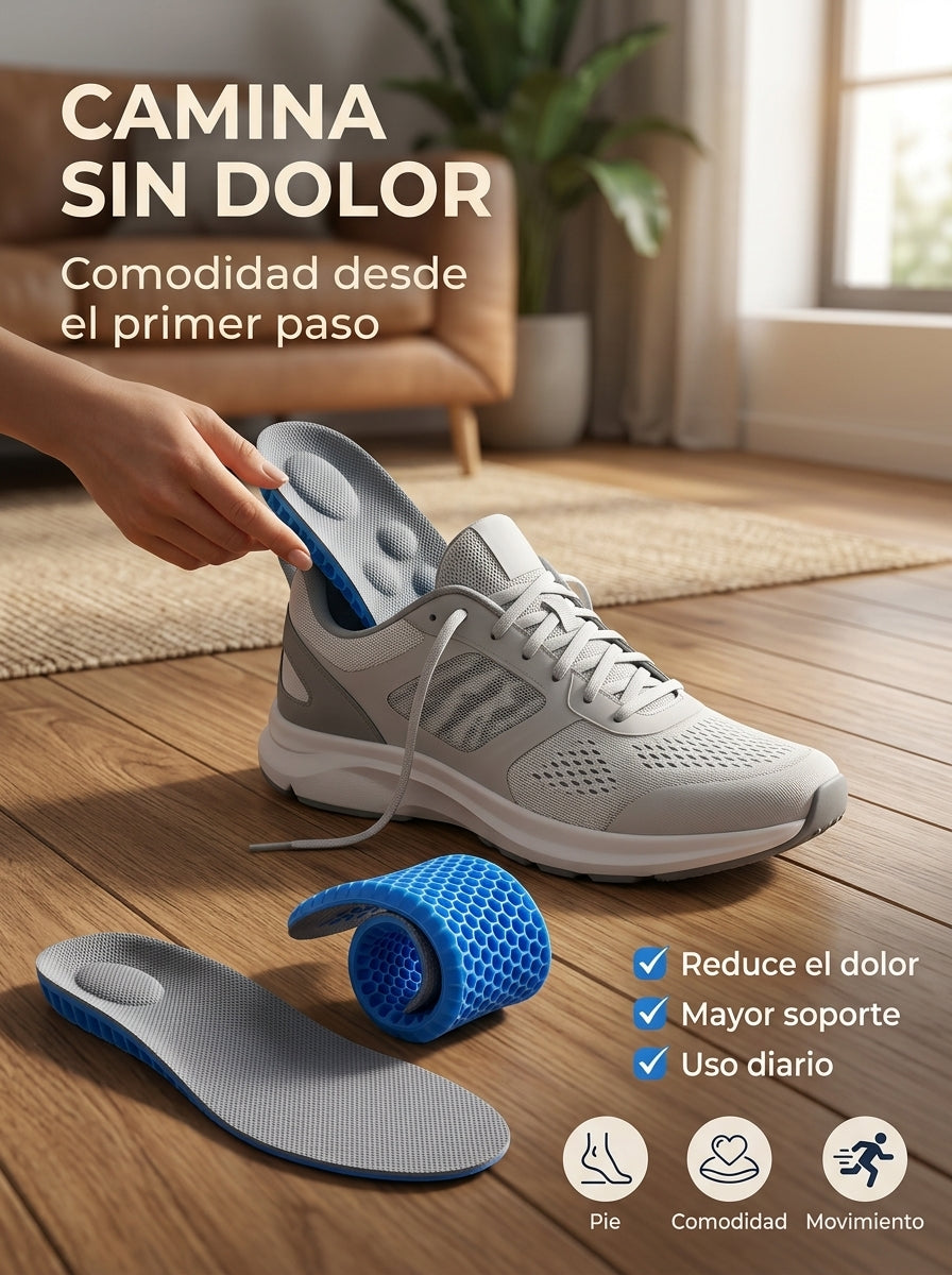 x4 Plantillas Ortopedica-👣✨Plantillas de soporte ergonómico que absorben el impacto, alivian el dolor y mejoran tu pisada💥