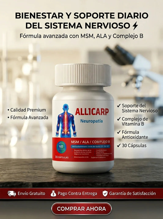 ALLICARP-⚡🧠Apoya tu bienestar nervioso y movilidad diaria con fórmula avanzada💊🔥