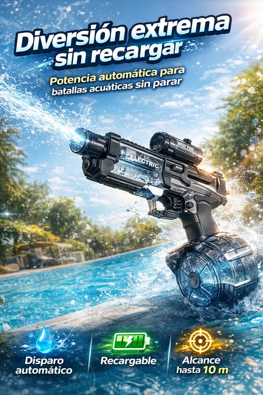 AquaBlaze Electric Pro 3X - Sistema eléctrico 3 en 1 listo para la batalla acuática 🔋🎯
