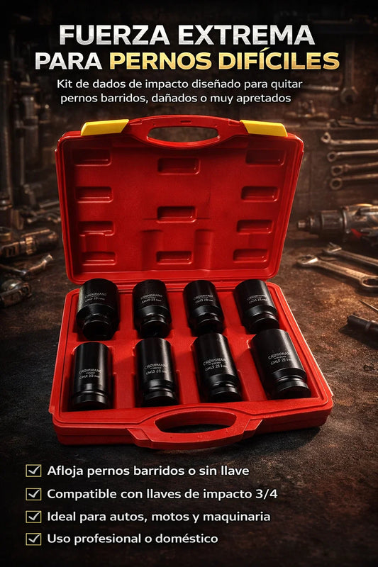 Dados Extractores Pro-🔧  Kit  para retirar los pernos de seguridad de los autos x8🔥