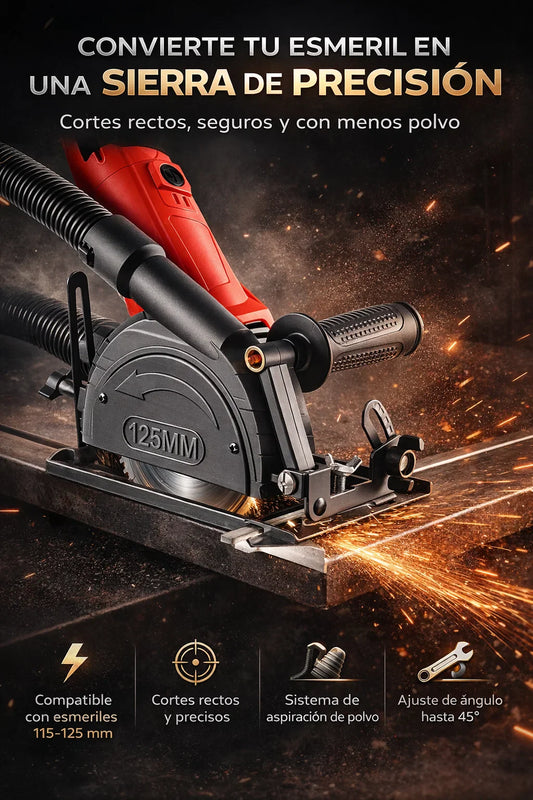 🔧Kit Adaptador 4 en 1 para convertir tu esmeril en sierra de precisión ⚡🪚