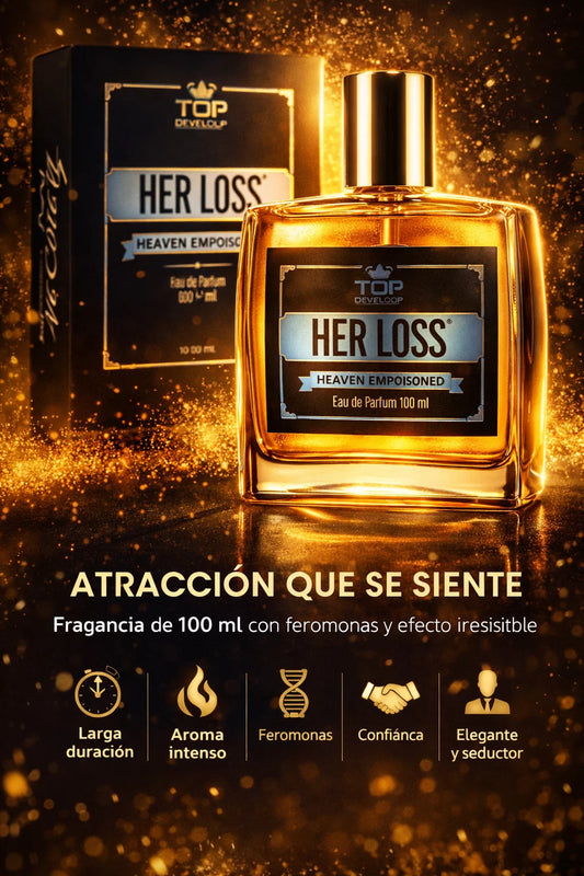 Her Loss-🔥 Fragancia de 100 ml con feromonas diseñada para atraer y dejar huella en cada momento 😏