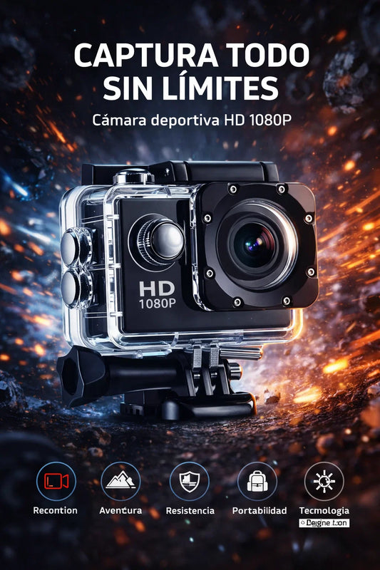 Camara Gopro-🎥🔥 Captura cada aventura en HD con máxima nitidez en un solo kit con múltiples accesorios 🚀